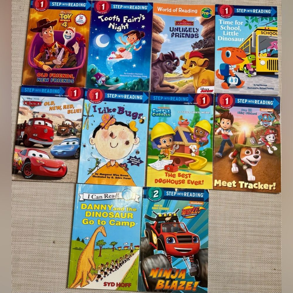Step Into Reading Kids Book Set - Colorful Picture Book Collection